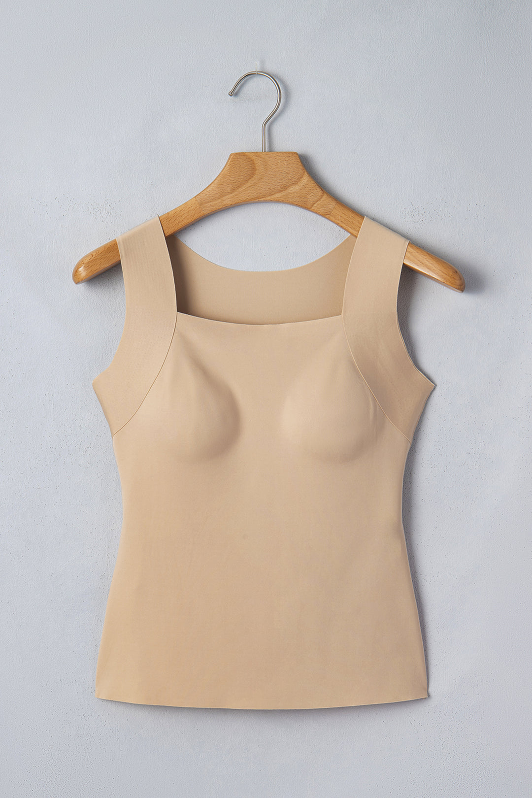 Black Solid Color Wide Strap Splicing Athleisure Tank Top