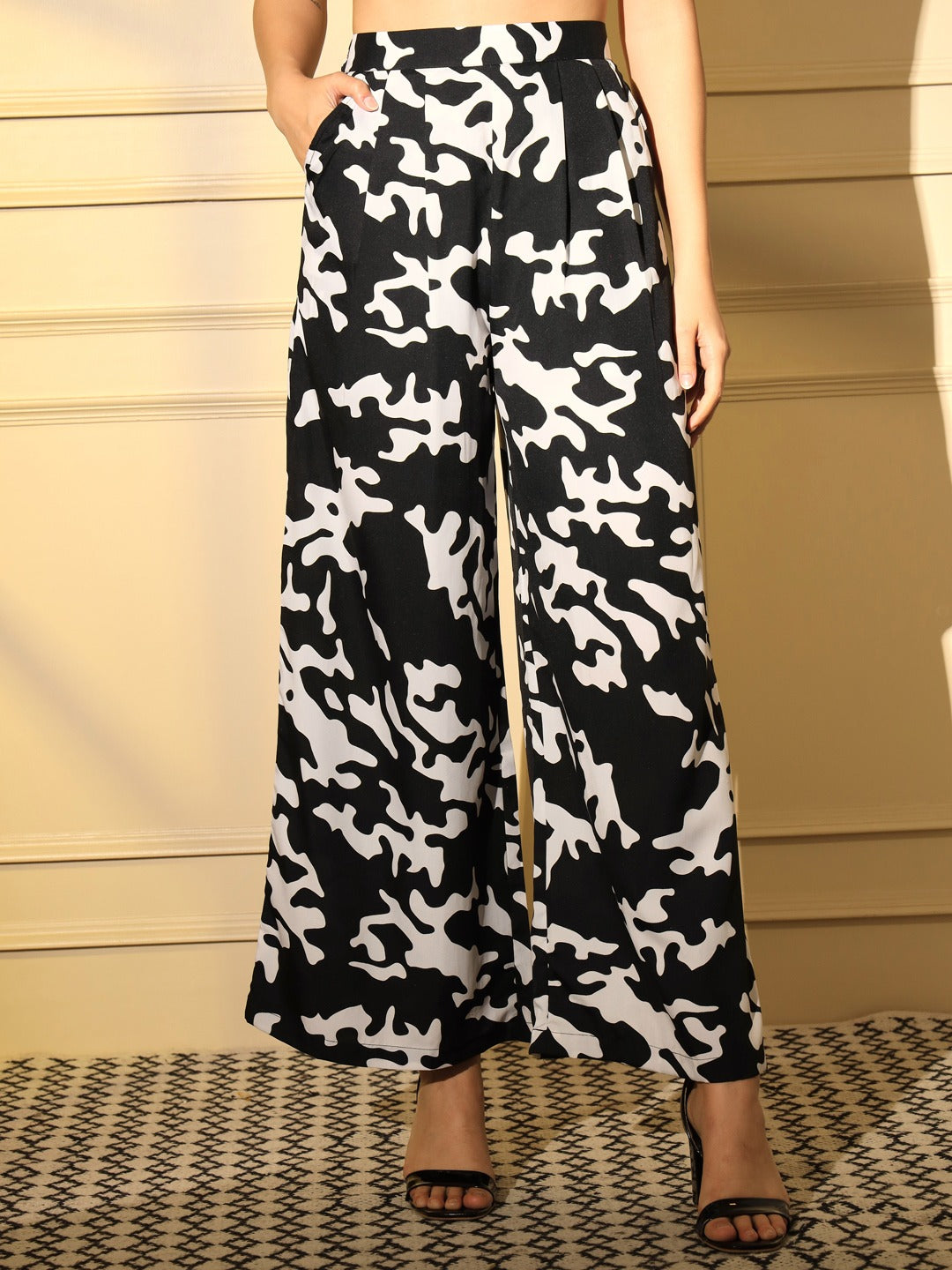 Black Digital Printed Co-ords Set |  Women