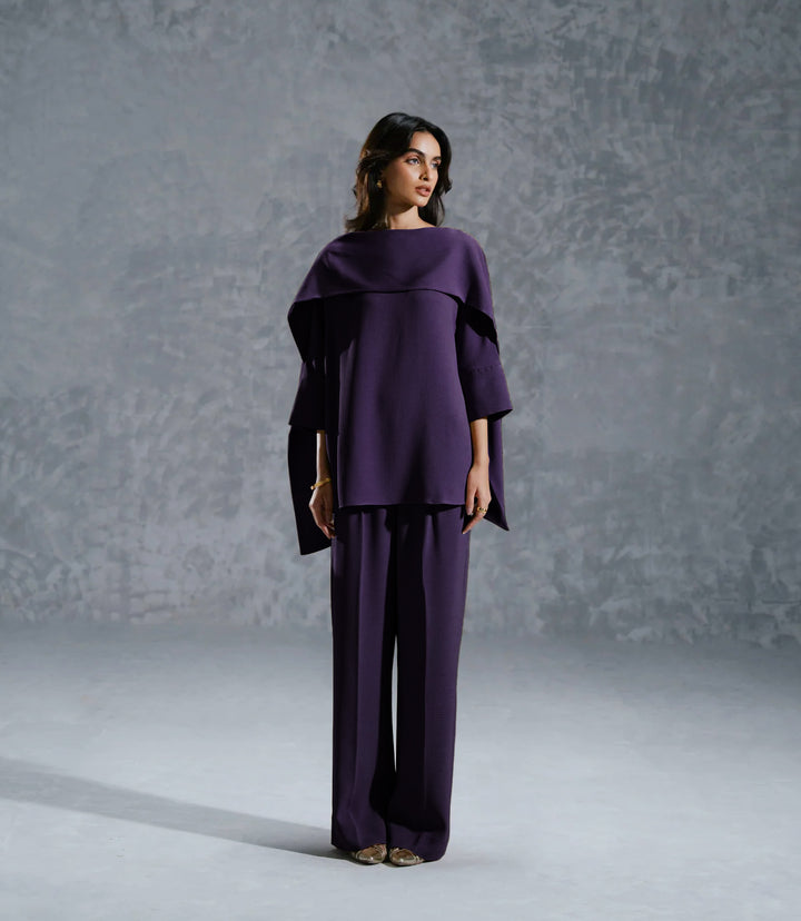 Purple Modest Premium Co-Ord Set | Sophisticated &amp; Comfortable Style