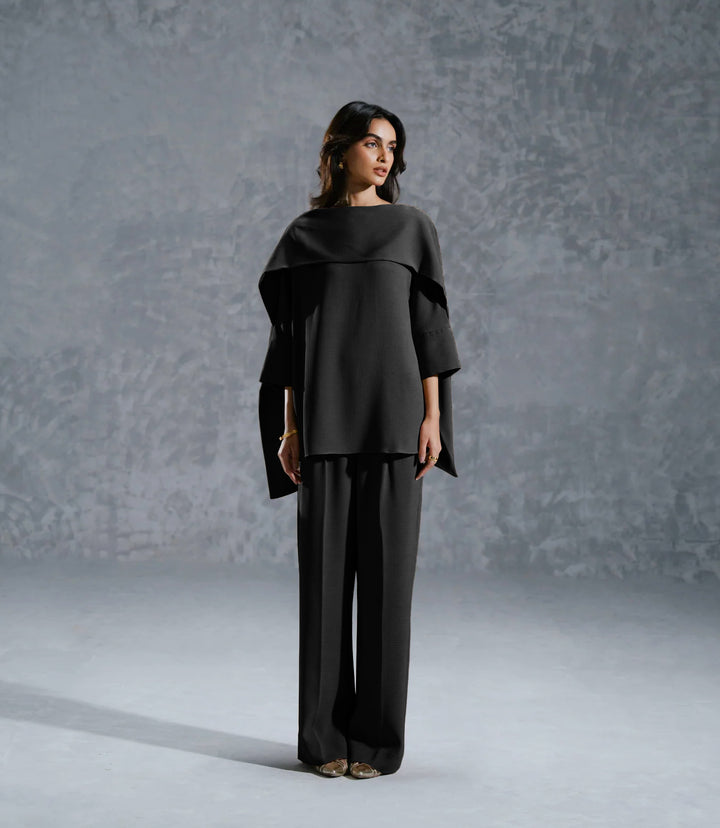 Black Modest Premium Co-Ord Set | Sophisticated &amp; Comfortable Style