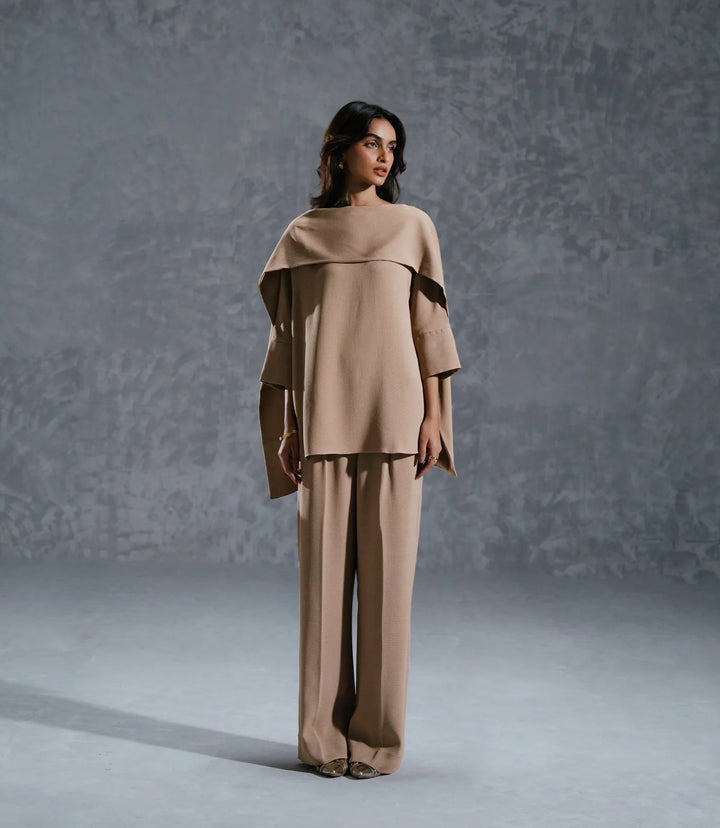 Beige Modest Premium Co-Ord Set | Sophisticated &amp; Comfortable Style
