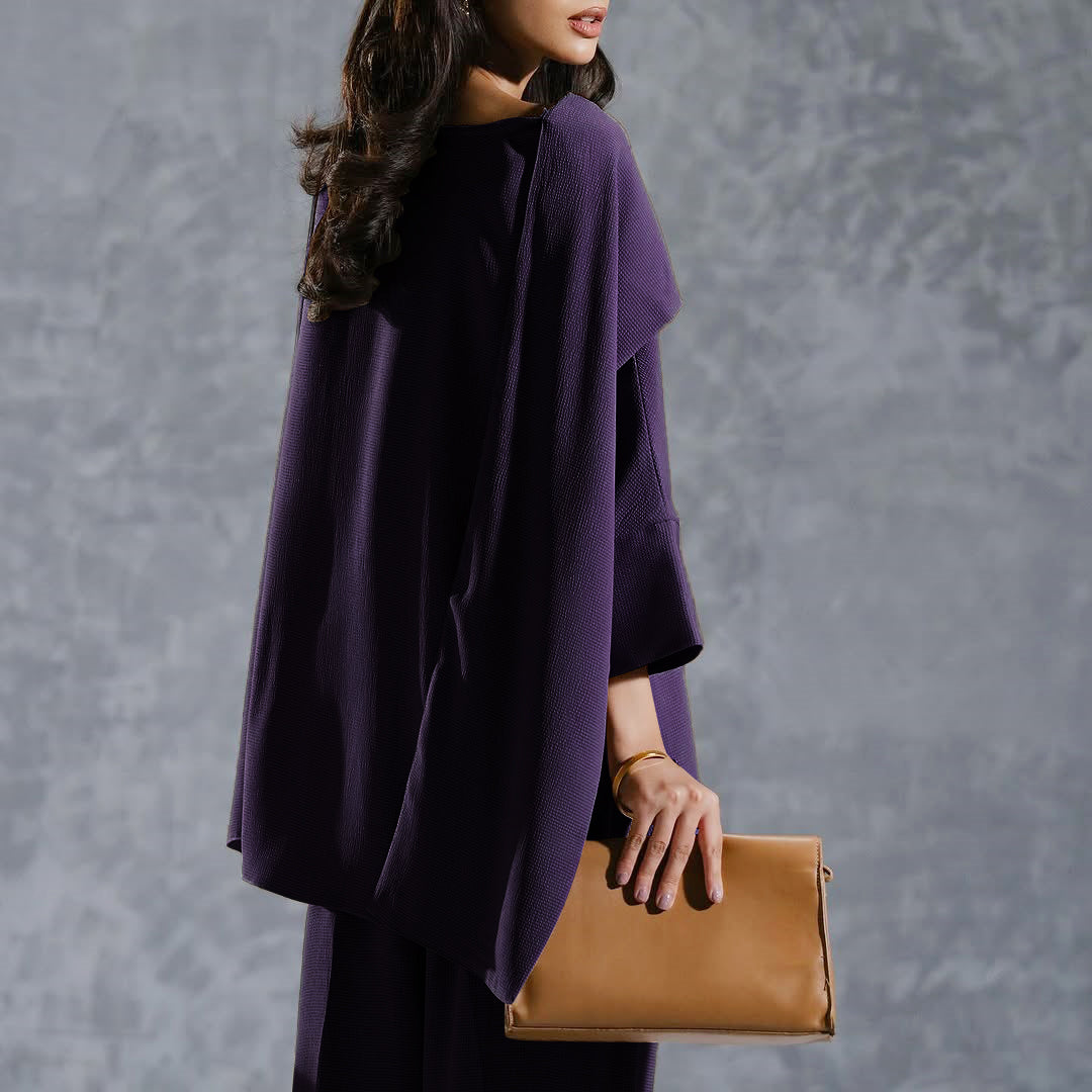 Purple Modest Premium Co-Ord Set | Sophisticated &amp; Comfortable Style