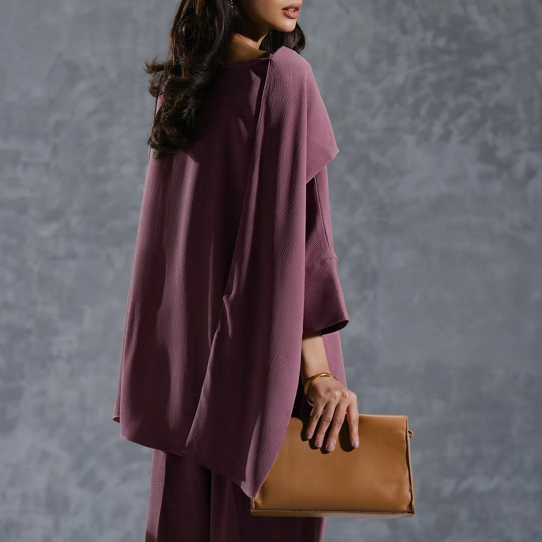 Rose Gold Modest Premium Co-Ord Set | Sophisticated &amp; Comfortable Style