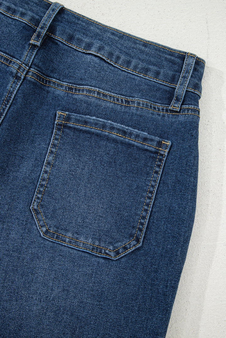 Breen Cropped High Rise Wide Leg Jeans