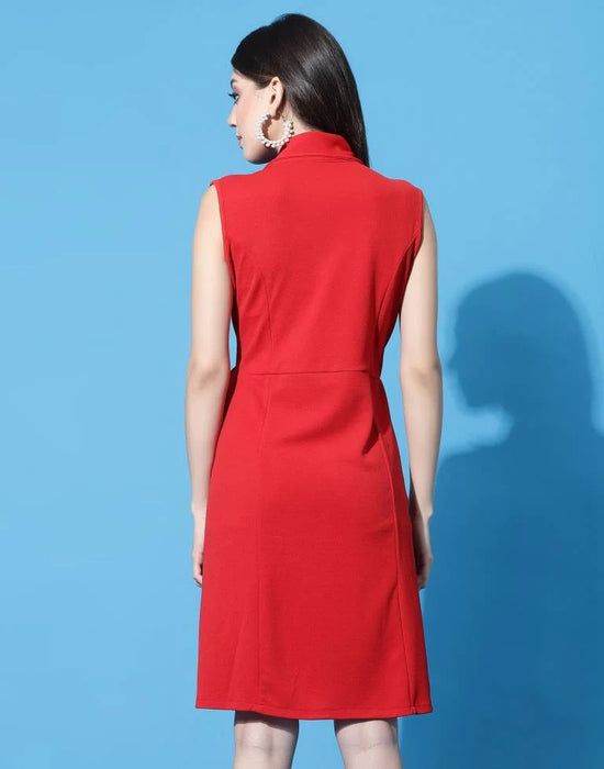 Elegant Red Dress for Women