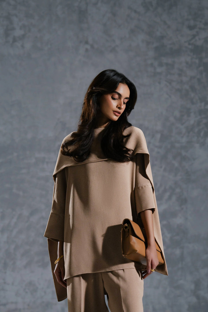Beige Modest Premium Co-Ord Set | Sophisticated &amp; Comfortable Style
