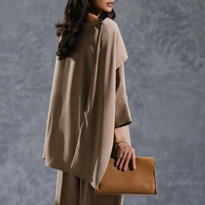Beige Modest Premium Co-Ord Set | Sophisticated &amp; Comfortable Style