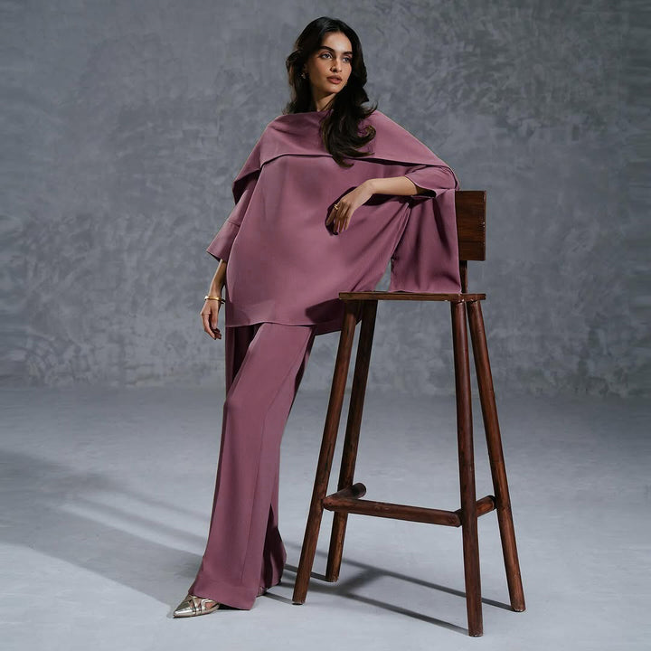 Rose Gold Modest Premium Co-Ord Set | Sophisticated &amp; Comfortable Style