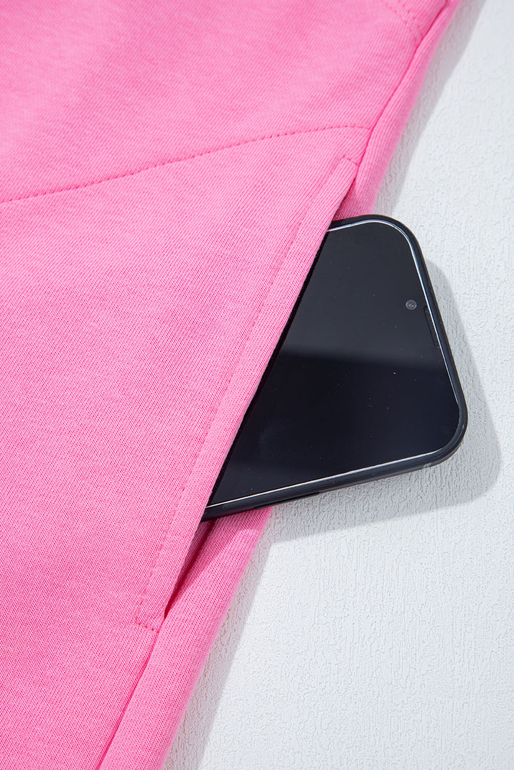 Bonbon Mineral Wash Raw Seam Patchwork Wide Leg Loose Jumpsuit