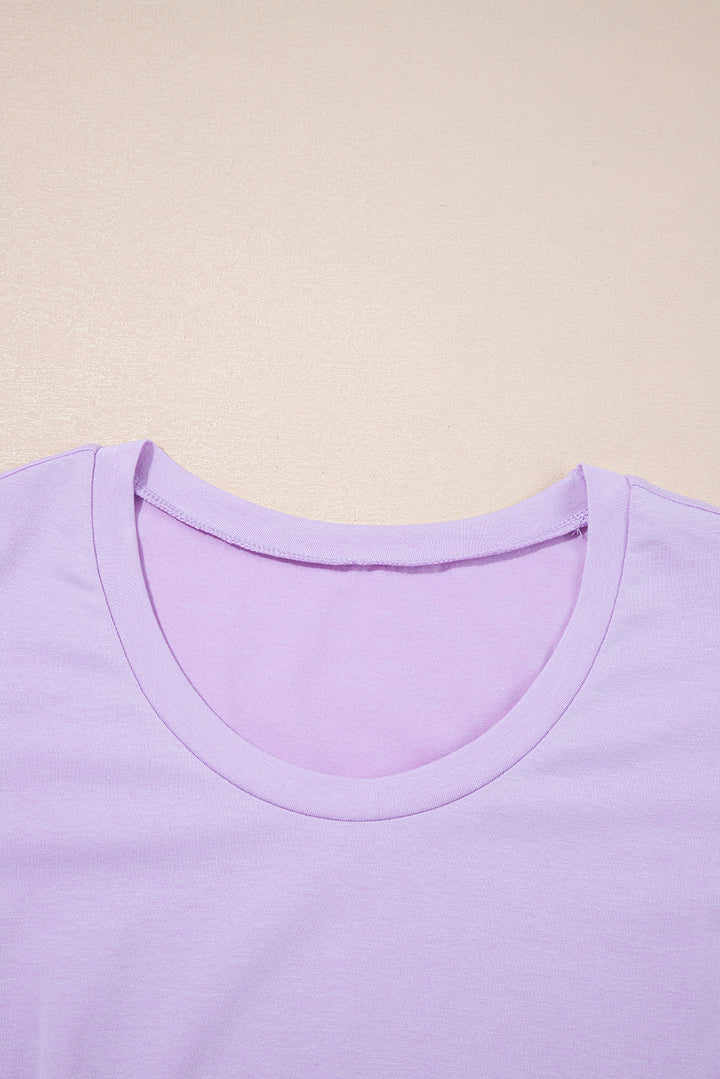 Orchid Petal Mineral Wash Casual Round Neck Tank and Straight Loose Drawstring Pants Set