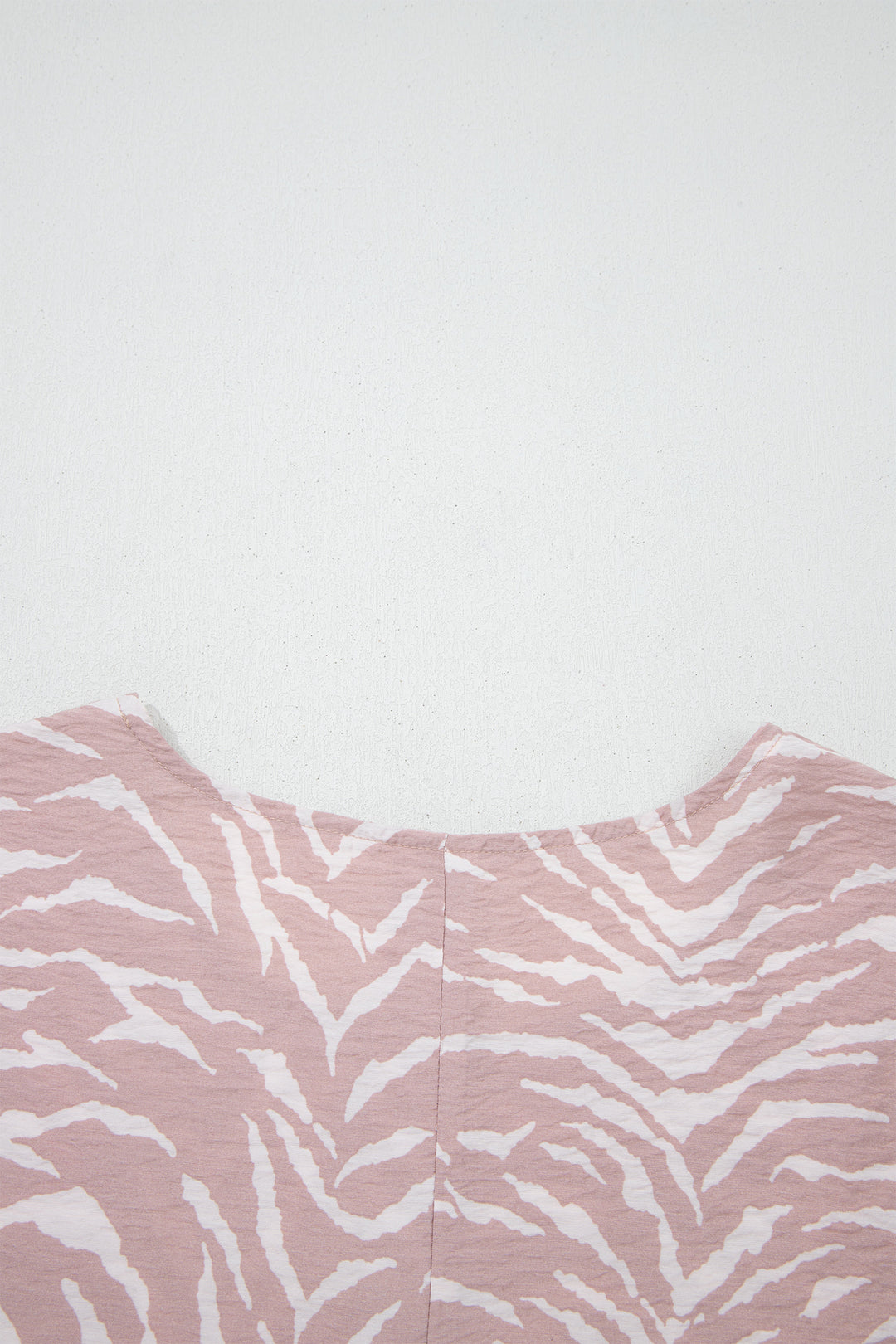 Khaki Abstract Print Cuffed Short Sleeve Loose Top Short Set