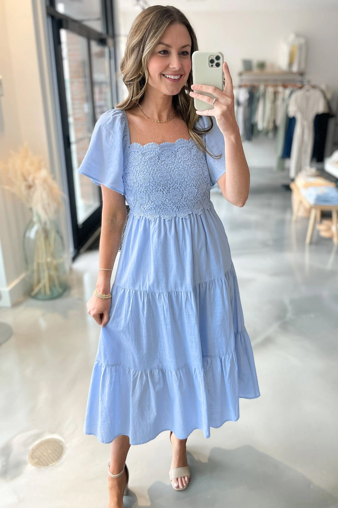 light blue flowy dress short Zapaka Women Light Blue Floral Short Homecoming Dress with Short Sleeves A-Line Chiffon Cocktail Dress, Light Blue / US2