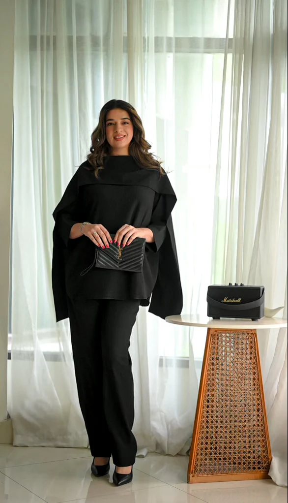Black Modest Premium Co-Ord Set | Sophisticated &amp; Comfortable Style