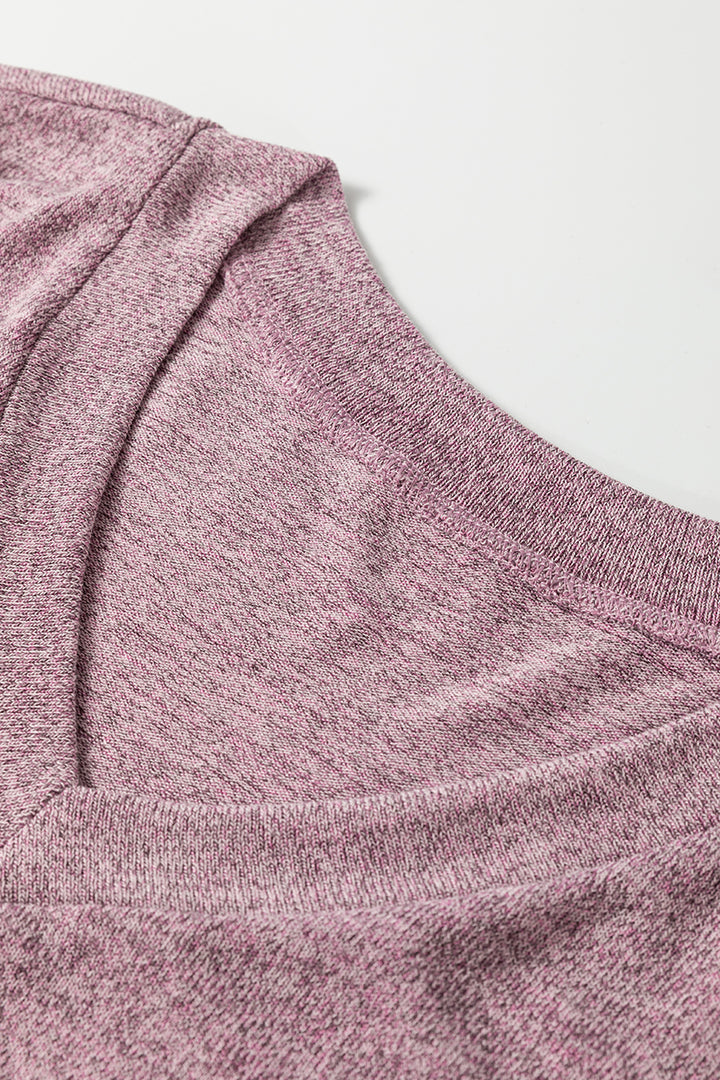 Delicacy 3pcs V Neck T Shirt Ribbon Knot Pants Open Duster 3pcs Lounge Set