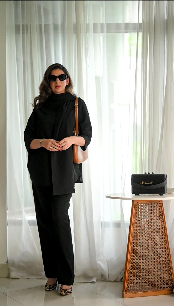 Black Modest Premium Co-Ord Set | Sophisticated &amp; Comfortable Style