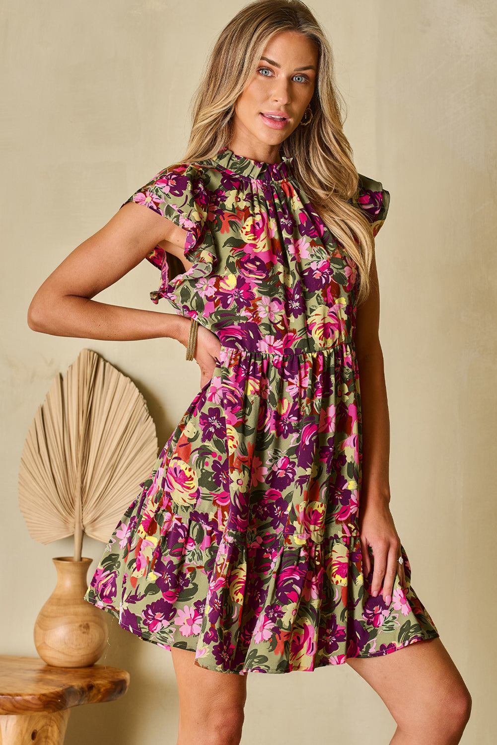 ruched flutter sleeve mini dress shelbysaywhatblog on LTK