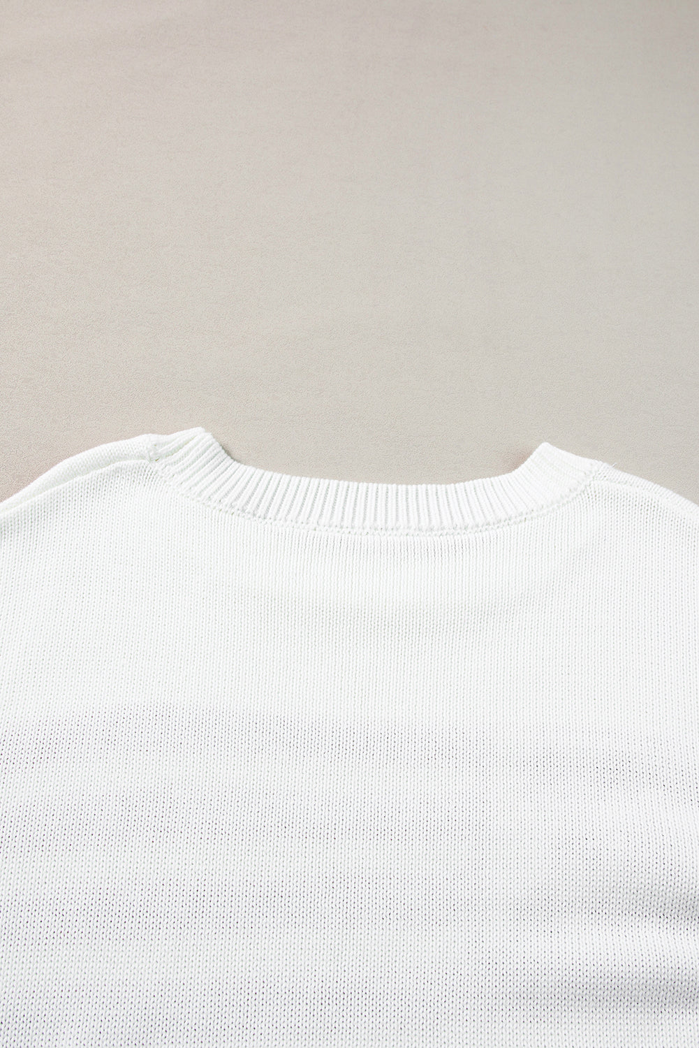 White American Flag Cable Knit Drop Shoulder Sweater | Women