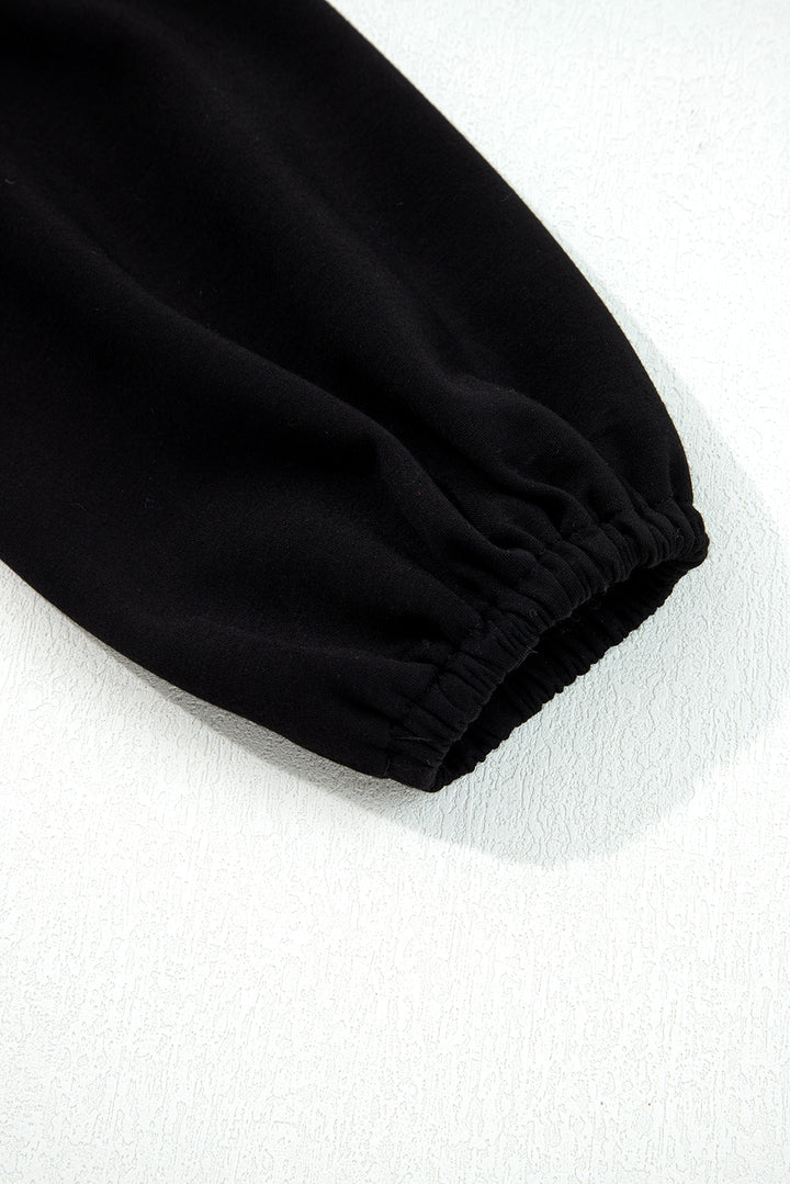 Burgundy Solid Color Ruched Detail Long Sleeve Midi Dress