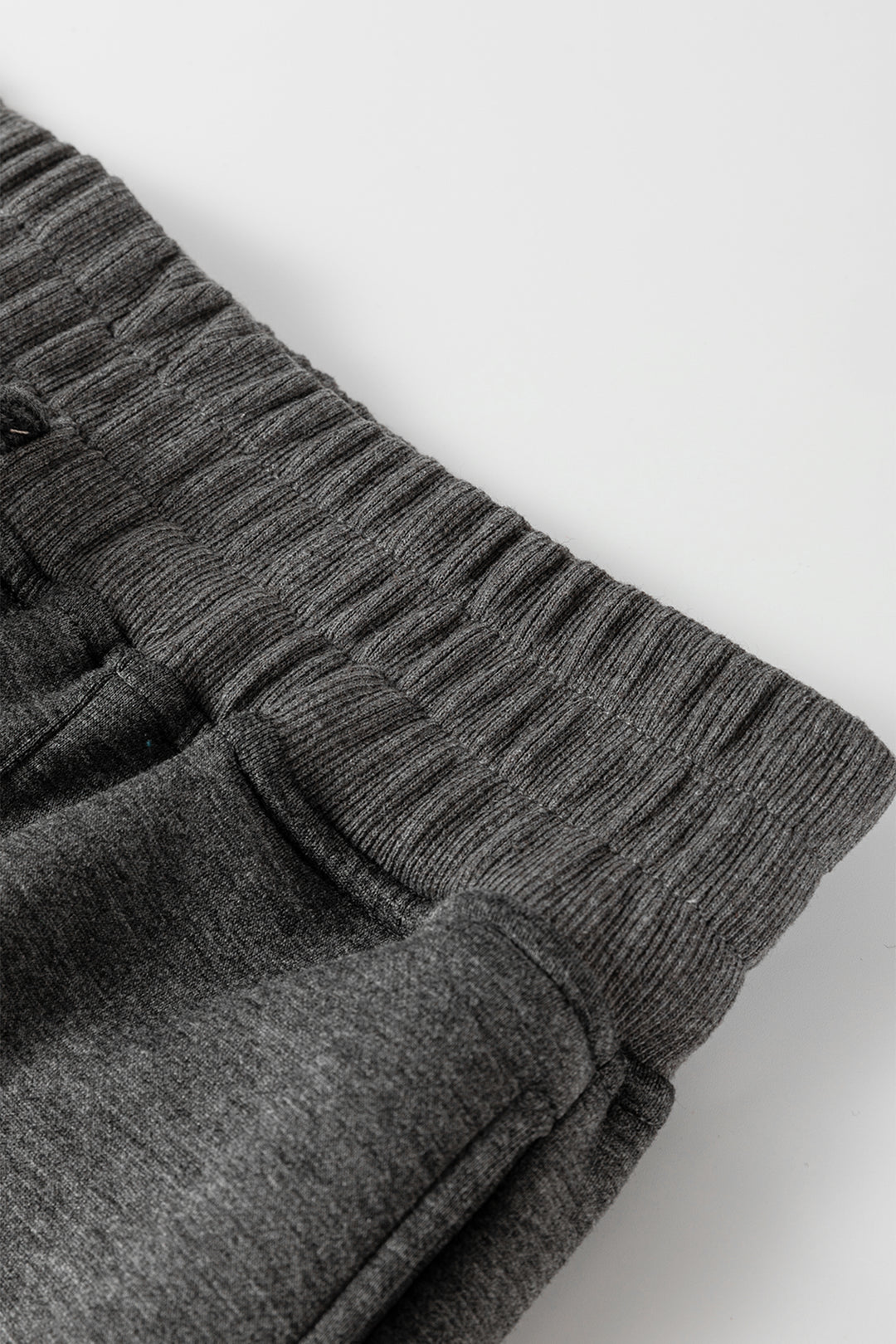 Medium Grey Collared V Neck Pullover Sweatshirt Sweatpants Set