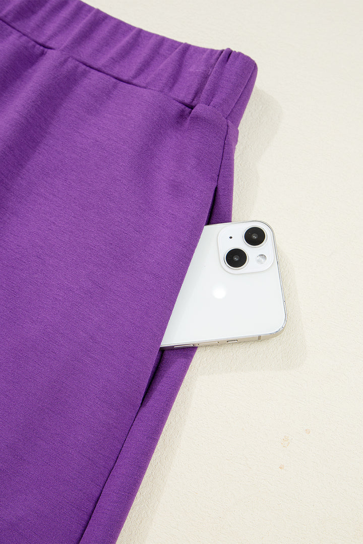 Wisteria Half Zip Sporty Pullover Mini Skirt 2pcs Outfit