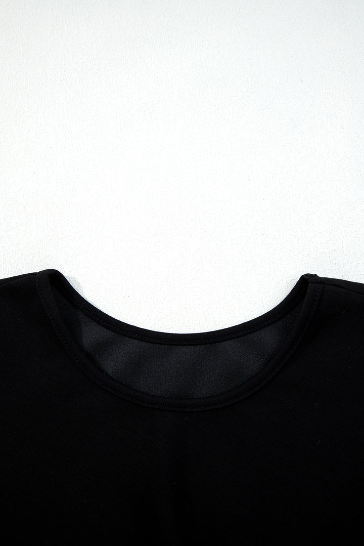 Burgundy Solid Color Ruched Detail Long Sleeve Midi Dress