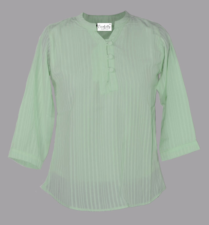 Formal Style Vertical Strips Top - Errabelly