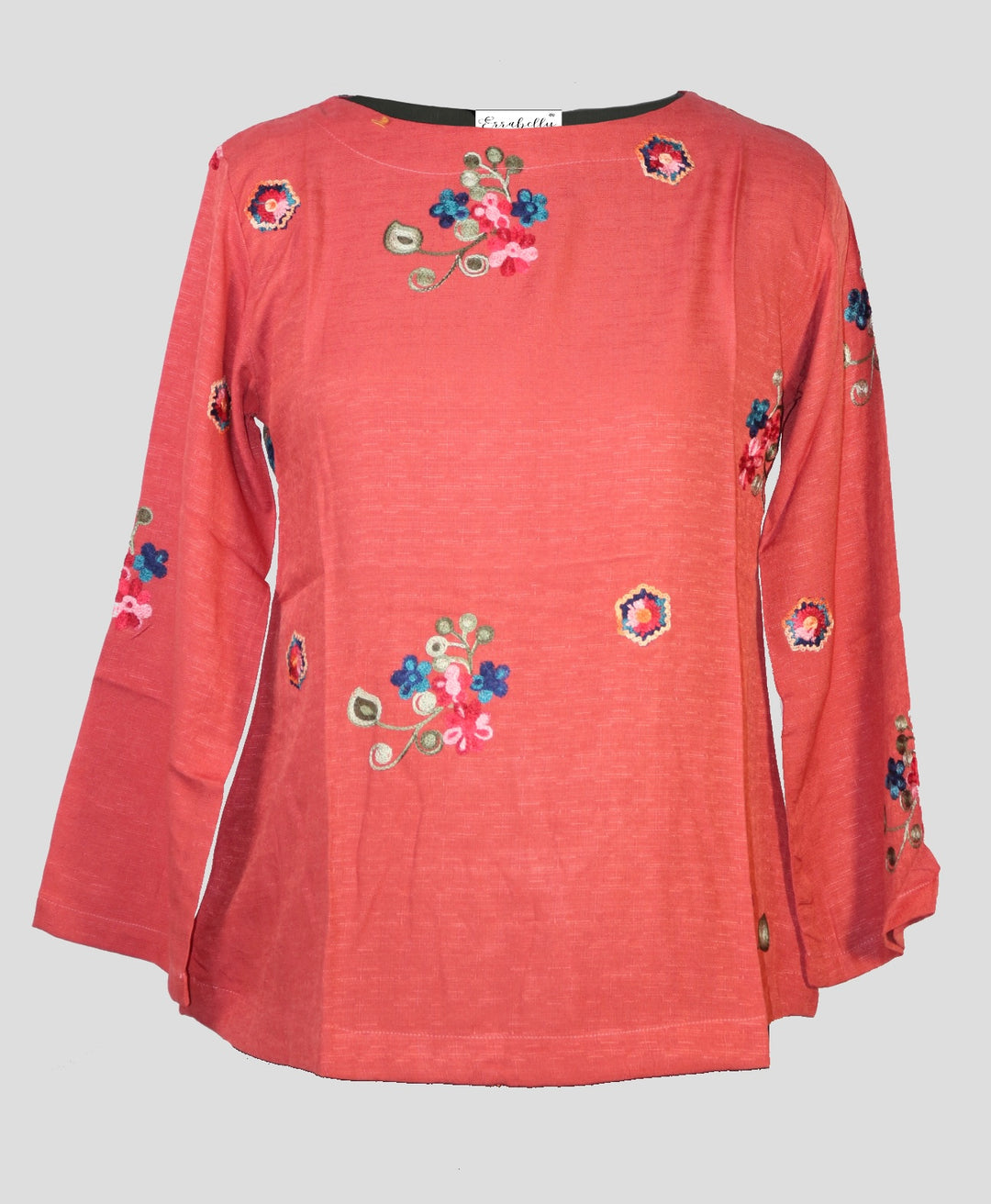 Floral Embroidery full Sleeve Top | Women - Errabelly