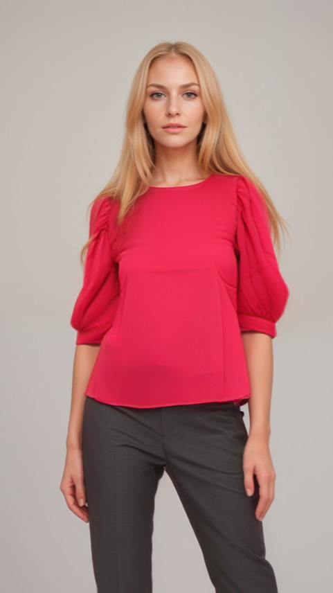 Formal Chiffon 3/4th Sleeve Style Top | Women