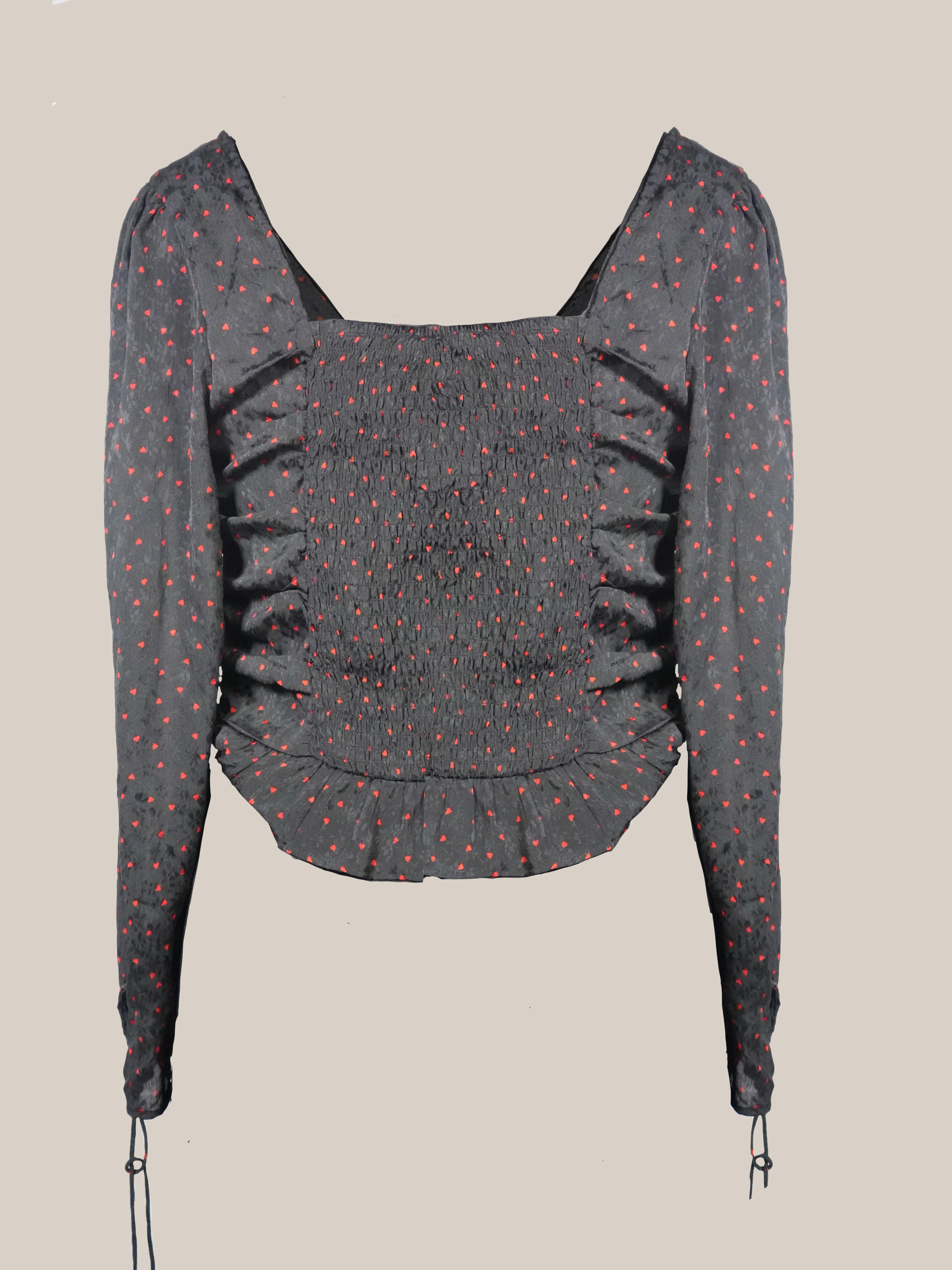 Heart Print Crop Top - Errabelly