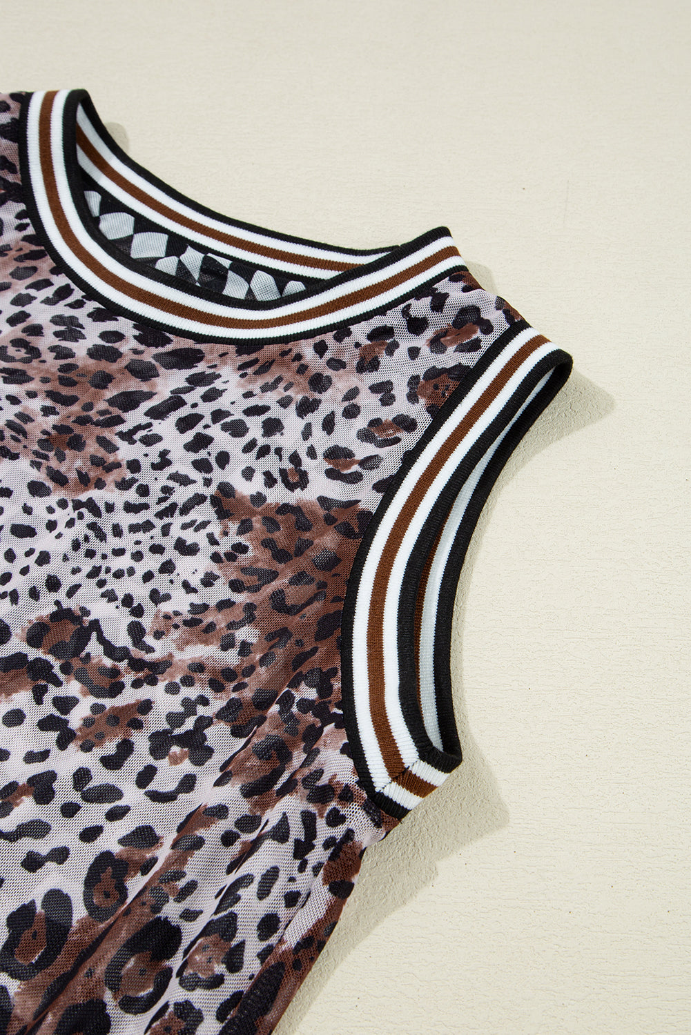 Multicolour Leopard Checkered Double Printed Reversible Sleeveless Long Dress