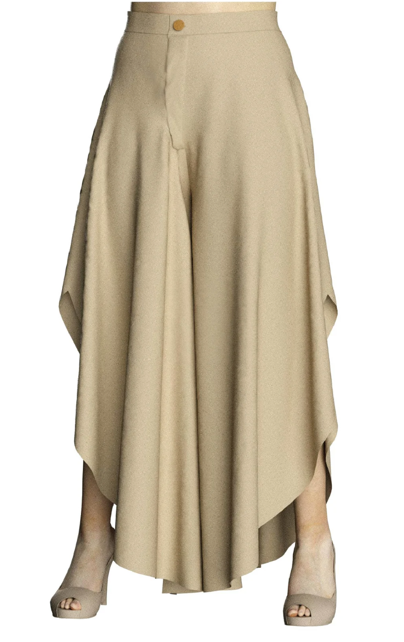 Umbrella Palazzo Wide Leg Pant Side Cut | Women