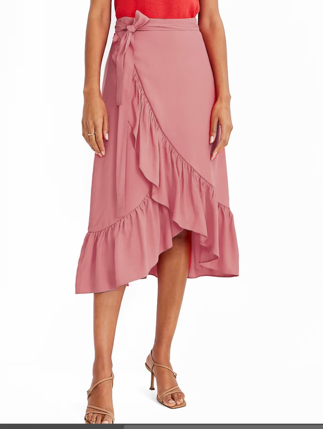 Solid Roady Ruffle Skirt | Every day Wear | Women