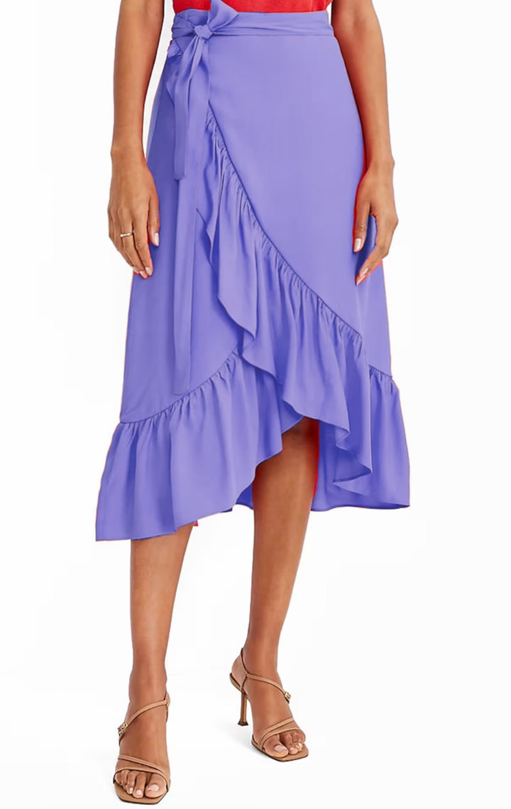 Solid Roady Ruffle Skirt | Every day Wear | Women