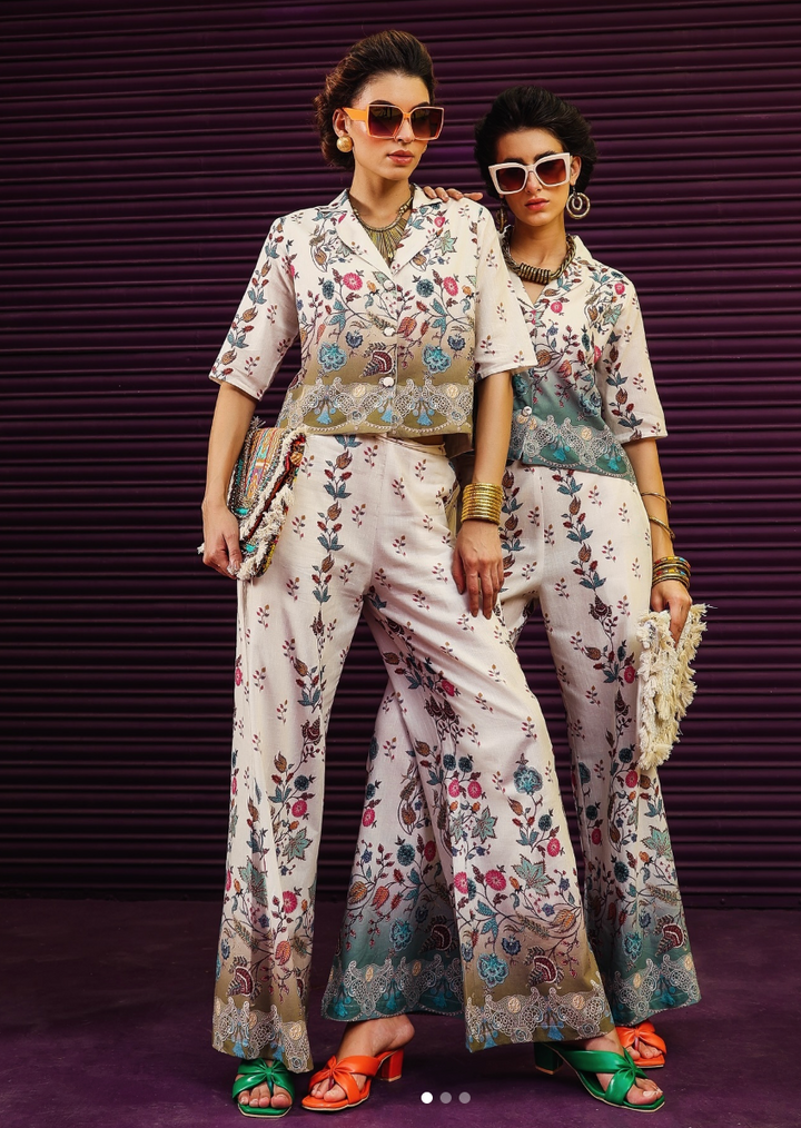 Purple Gradiant Coord Set | Women