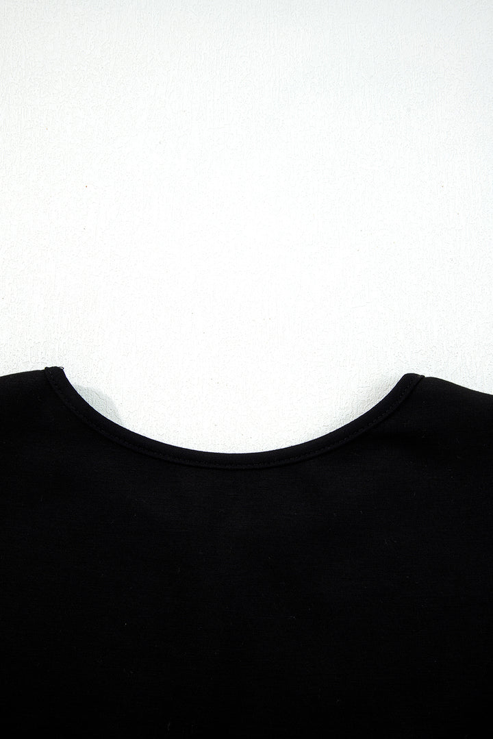 Burgundy Solid Color Ruched Detail Long Sleeve Midi Dress