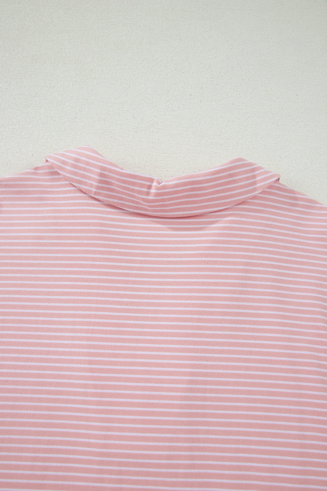 Pink Stripe Dolman Sleeve Polo Shirt and Drawstring Shorts Set