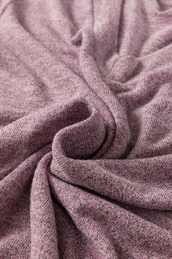 Delicacy 3pcs V Neck T Shirt Ribbon Knot Pants Open Duster 3pcs Lounge Set