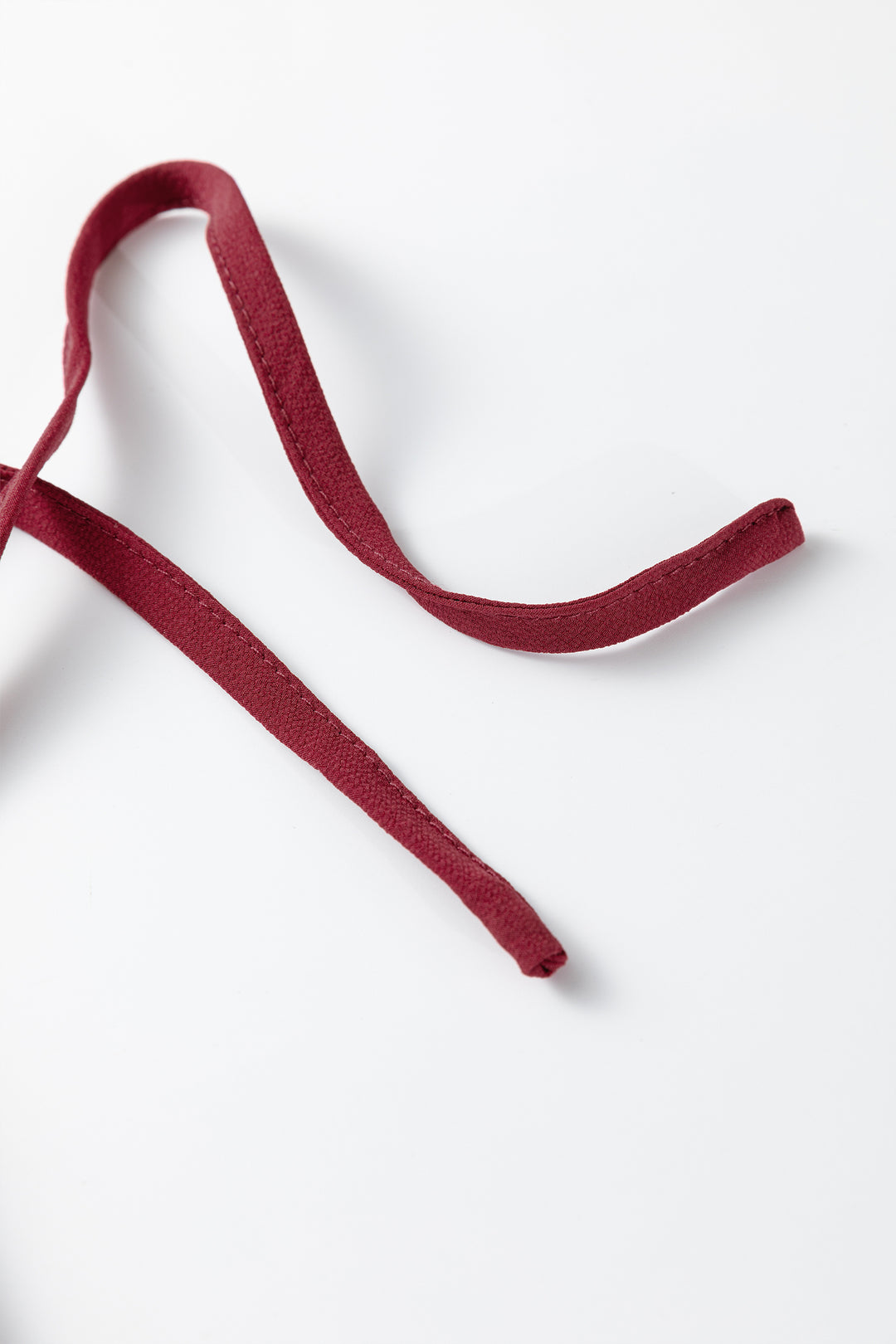 Fiery Red Black Frill Tiered Drawstring Waist Maxi Skirt