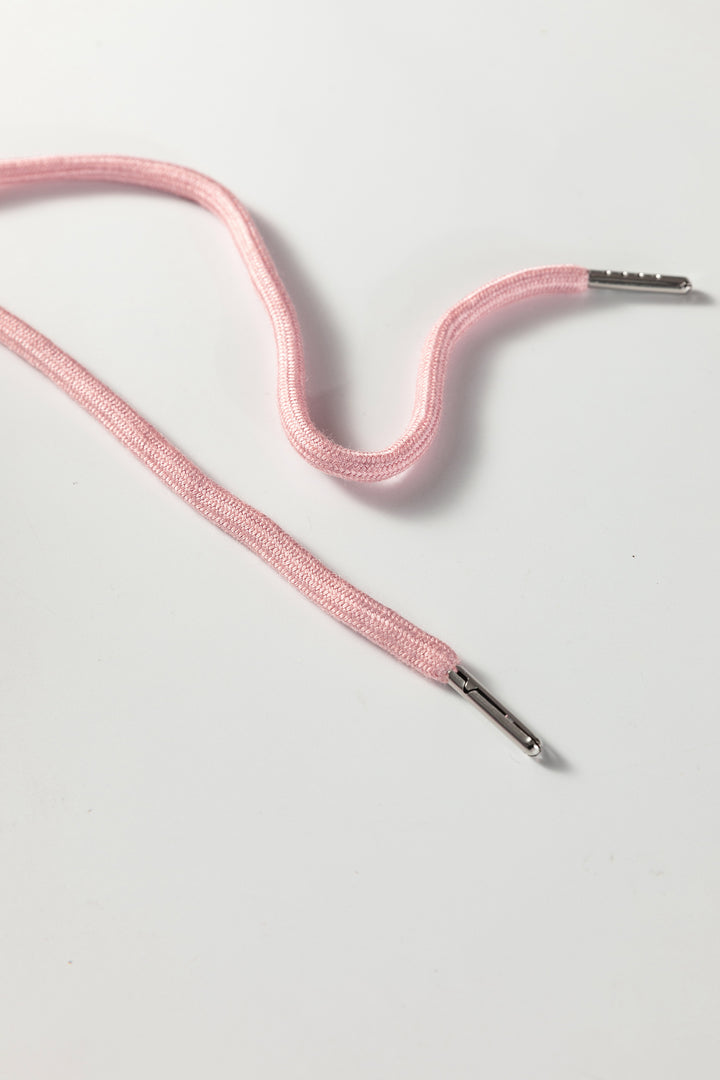 Peach Blossom Button Drawstring Hooded Pullover and Casual Short Set