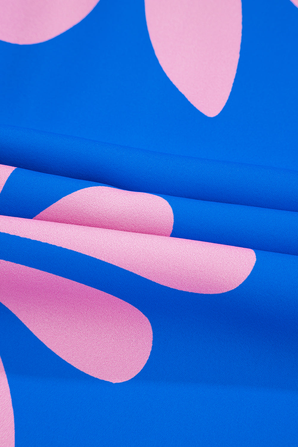 Blue Summer Flower Print Shirt Collar Button Front Loose Romper