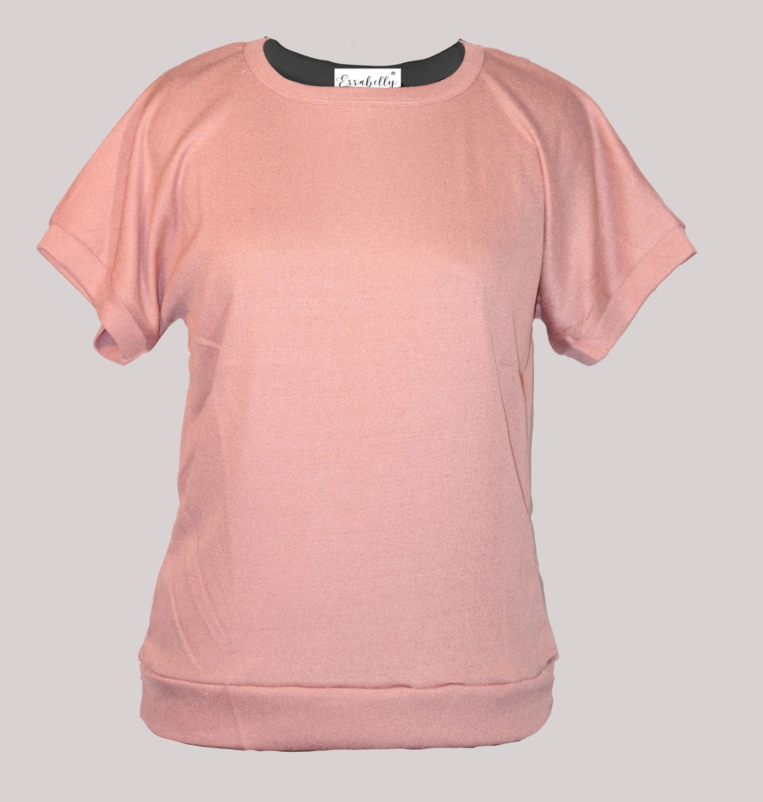 Solid Causal T-shirt designed for Women - Errabelly