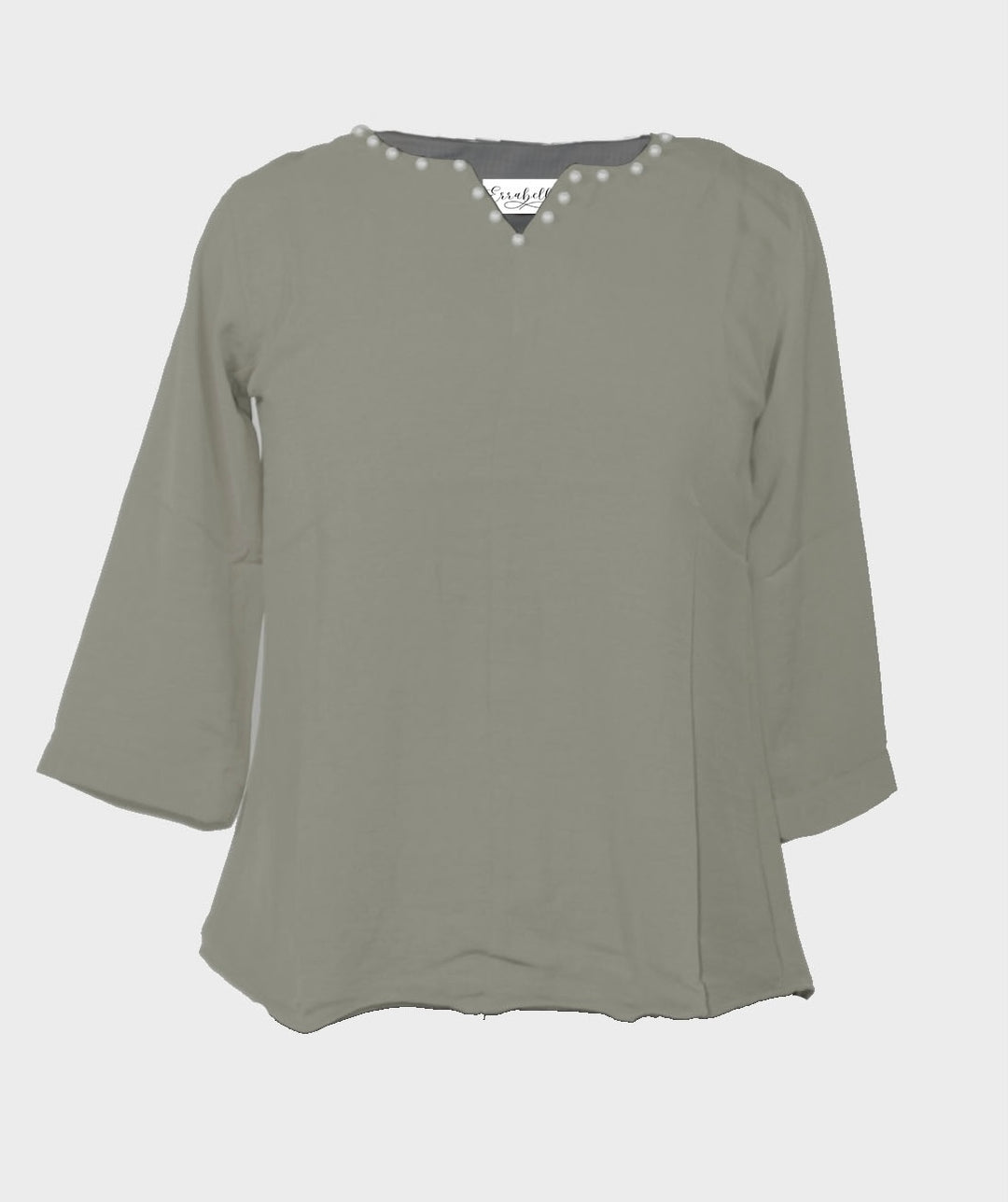 Pearl borderline Collar Top - Errabelly